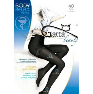 Dámské punčochové kalhoty BODY RELAX MEDICA 40 den - Gatta 5-XL černá