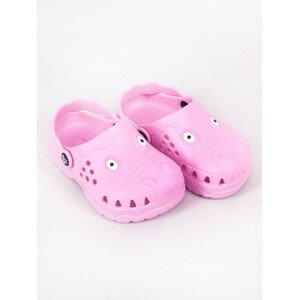 Yoclub Dívčí boty Crocs Slip-On Sandals OCR-0045G-0600 Pink 24