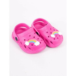 Yoclub Dívčí boty Crocs Slip-On Sandals OCR-0048G-0600 Pink 24