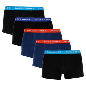 5PACK pánské boxerky Jack and Jones vícebarevné (12144536) XL