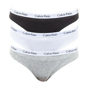 3PACK dámské kalhotky Calvin Klein vícebarevné (QD3588E-999) XS
