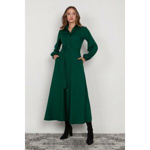 Dámské denní šaty SUK204 - Lanti 42/44 tmavě zelená