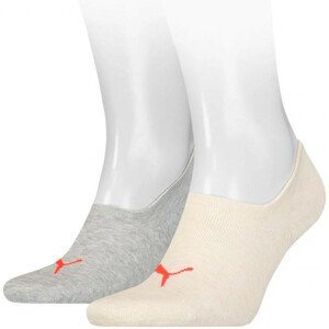 Unisex ponožky Footie 2Pack 907981 13 béžovo-šedá - Puma  35-38