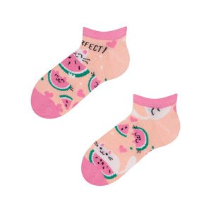 Veselé dětské ponožky Dedoles Kočka s melounem (D-K-SC-LS-C-C-183) 31/34