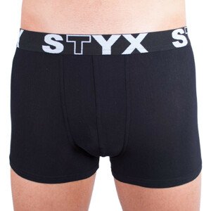 Pánské boxerky Styx sportovní guma černé (G960) S