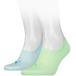 Unisex ponožky Footie 2Pack 907981 11 zeleno-modrá - Puma  39-42
