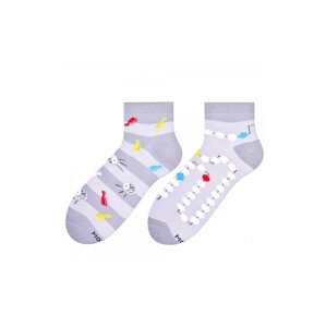 Asymetrické pánské ponožky More 035 melanžově šedá 43-46