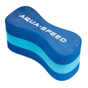 AQUA SPEED Plavecké desky Ósemka "3" Junior Blue/Light Blue 20 cm x 8 cm x 10 cm