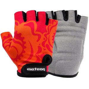 Cyklistické rukavice Meteor Big Flower Jr 24181-24183 s