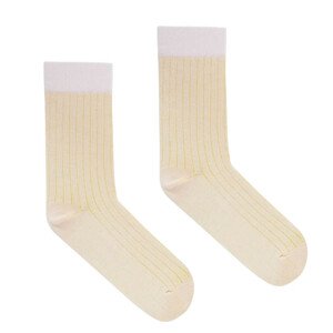 Kabak Ponožky Classic Ribbed Pink/Yellow 36-41