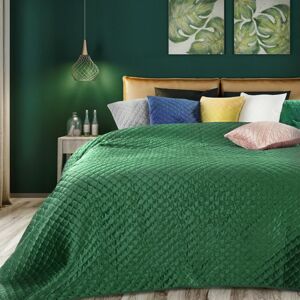 Eurofirany Přehoz na postel 379011 Tmavě zelená