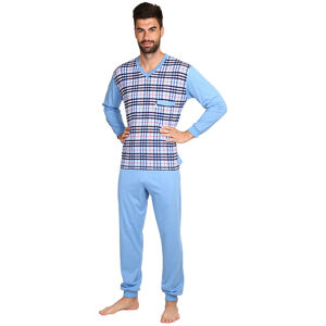 Pánské pyžamo Foltýn modré (FPD11) XXL