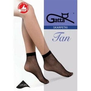 Síťované dámské ponožky - kabaretky TAN - Gatta jedna velikost černá
