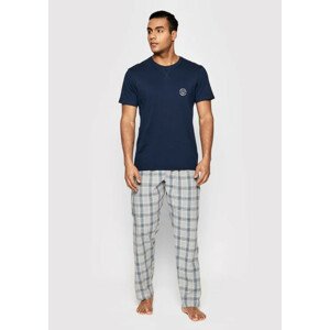 Pánské pyžamo Henderson 39733-59X L Tm. modrá