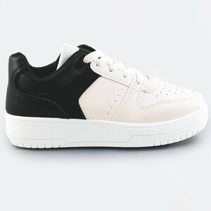 Bílo-černé dvoubarevné dámské tenisky sneakers (XWH2120X) bílá XL (42)
