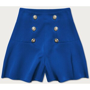 Elegantní šortky v chrpové barvě s vysokým střihem (10101) modrá S (36)