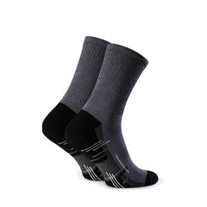 Pánské polofroté sportovní ponožky 047 šedá 41-43
