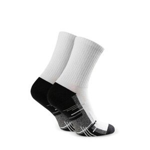 Pánské polofroté sportovní ponožky 047 Bílá 41-43