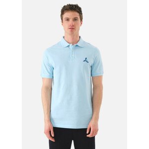 Pánské tričko John Frank JFTPOLO18-MACAW Sv. modrá M