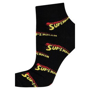 Ponožky SOXO SUPERMAN - Nápis černá 40-45