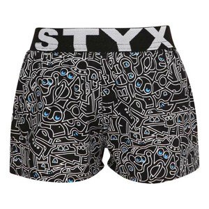 Dětské trenky Styx art sportovní guma doodle (BJ1256) 12-14 let
