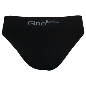 Pánské Bezešvé Slipy Gino Bamboo Black (51003) L