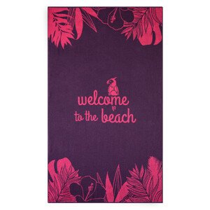 Plážová osuška Zwoltex Welcome Pink/Violet 100x160