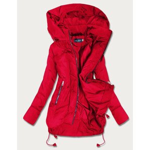 Červená trapézová dámská bunda (959) červená L (40)