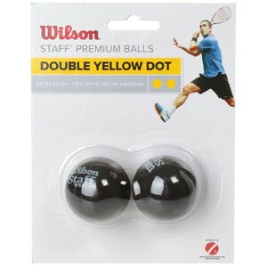 Míček Wilson Staff Squash Double Yellow Dot WRT617600 jedna velikost