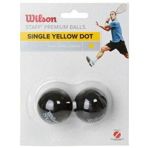 Wilson Staff Squash Yellow Dot 2 Pack míčků WRT617800 squashové míčky jedna velikost