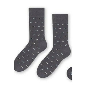 Ponožky k obleku - se vzorem 056 šedá 42-44