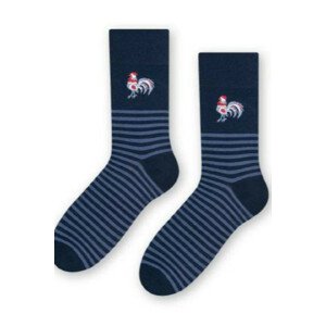 Pánské ponožky FOLK 118 tmavě modrá 39-42