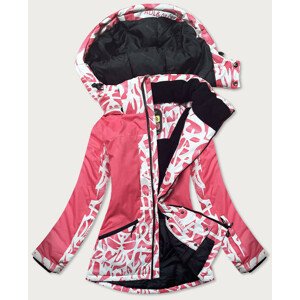 Růžová dámská zimní lyžařská bunda s membránou (W187) růžová S (36)