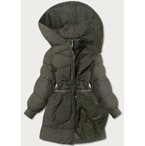 Dámská zimní oversize bunda v khaki barvě (736ART) khaki ONE SIZE