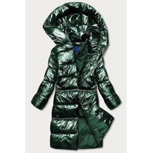 Zelená dámská zimní bunda - tři délky (OMDL-009) zielony L (40)
