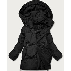 Černá dámská zimní bunda typu "puffer" (AD6076) černá XL (42)
