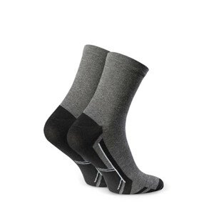 Pánské sportovní ponožky 057 MELANŽOVĚ ŠEDÁ 41-43