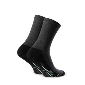 Pánské sportovní ponožky 057 MELANŽOVĚ ŠEDÁ 44-46