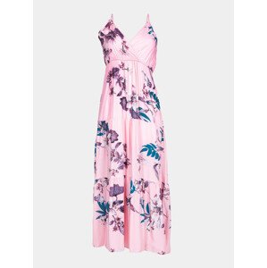 Dámské letní šaty UDD-0001K-A200 - Yoclub XL/2XL růžová s květy