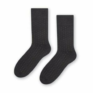 Ponožky k obleku - se vzorem 056 šedá 45-47