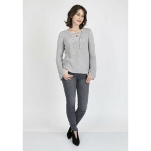 Dámský svetr Kylie SWE 117 Sweater Grey - MKMSwetters M