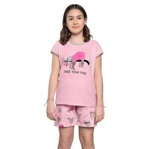 Dívčí pyžamo Lalima růžové růžová 122/128
