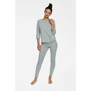 Vyhřívané pyžamo 40100-90X Light Grey Melange - Henderson Ladies L