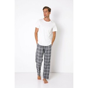 Pánské pyžamo Aruelle Tyler Long kr/r S-2XL white XL
