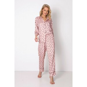 Dámské pyžamo Aruelle Lauren Long 3/4 XS-2XL prachově růžová S