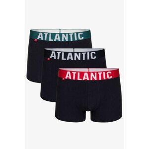 Pánské boxerky 3SMH-003 zelená-červená-černá - Atlantic 2XL