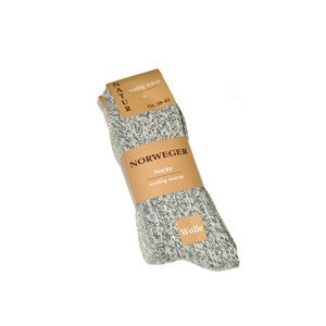Pánské ponožky WiK Norweger Wolle art. 21100 A'2 melanžově šedá 43-46