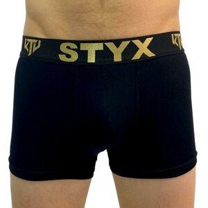 Pánské boxerky Styx / KTV sportovní guma černé - černá guma (GTC960) XL