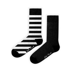 Dámské ponožky John Frank WJF2LS19-07 2PACK Černá UNI