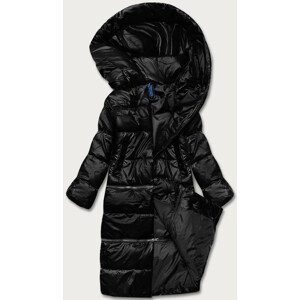 Matná černá dámská zimní bunda ve třech délkách (AG8-003) černá XXL (44)